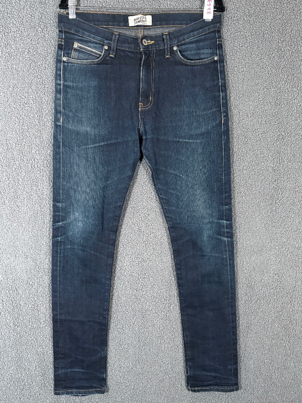 Naked & Famous Stacked Guy Tight Tapered Stretch Selvedge Jeans - Men's 32*31